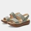 Bailee Woven Sage Sandal 2 Bailee Woven Sage Sandal -Alegria Shoes Shop BAI 6132 S1