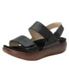 Bailee Woven Noir Sandal -Alegria Shoes Shop BAI 7462 S1