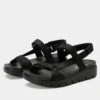 Henna They Call Me Mellow Black Sandal 1 Henna They Call Me Mellow Black Sandal -Alegria Shoes Shop HEN 6142 S1