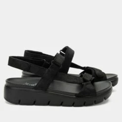 Henna They Call Me Mellow Black Sandal 11 Henna They Call Me Mellow Black Sandal -Alegria Shoes Shop HEN 6142 S2
