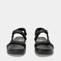 Henna They Call Me Mellow Black Sandal 14 Henna They Call Me Mellow Black Sandal -Alegria Shoes Shop HEN 6142 S5