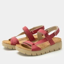 Henna Washed Ruby Sandal