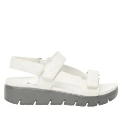 Henlee White Sandal -Alegria Shoes Shop HLE 7439 S2