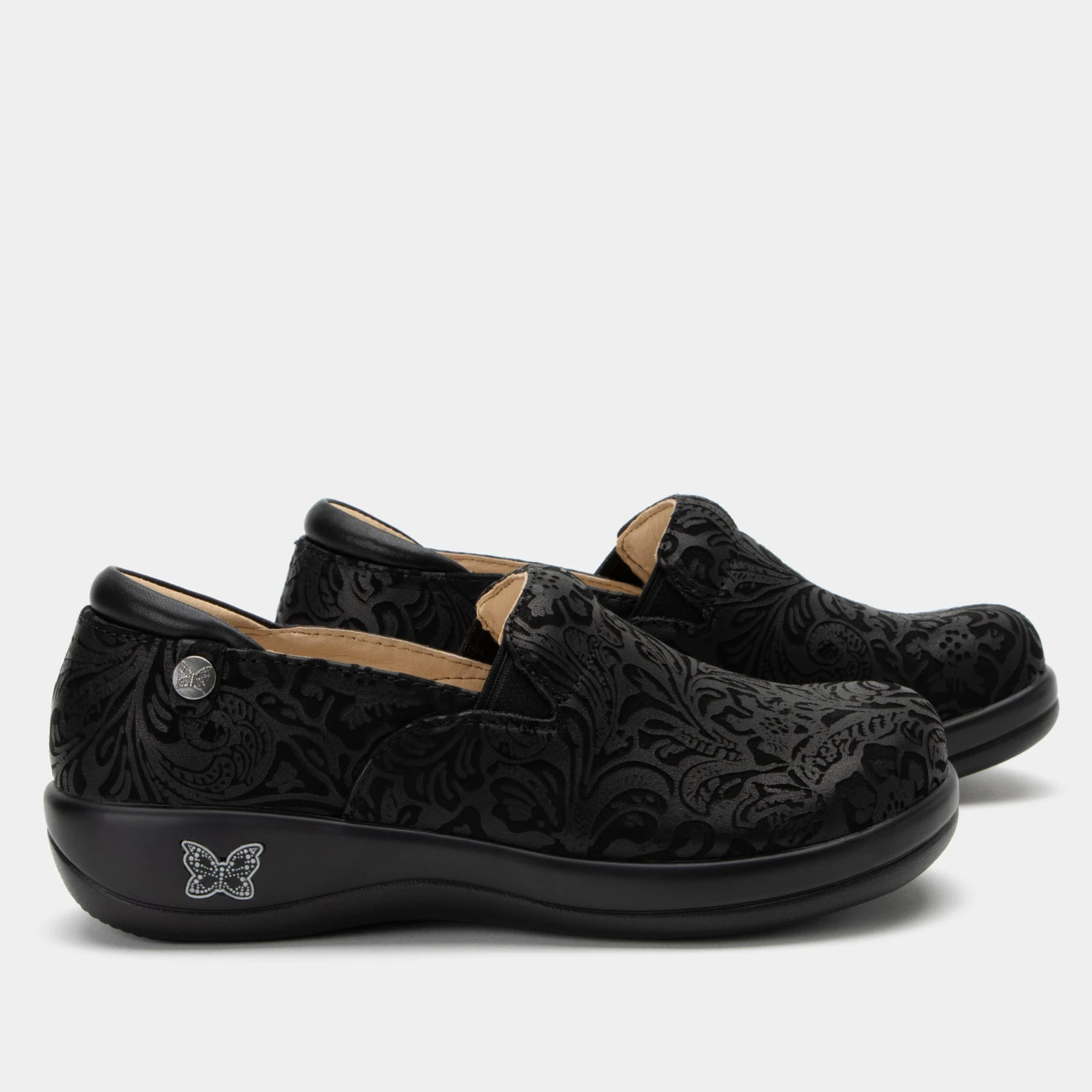 Shoes Keli Black Embossed Paisley Professional Shoe 5 Shoes Keli Black Embossed Paisley Professional Shoe - Image 3