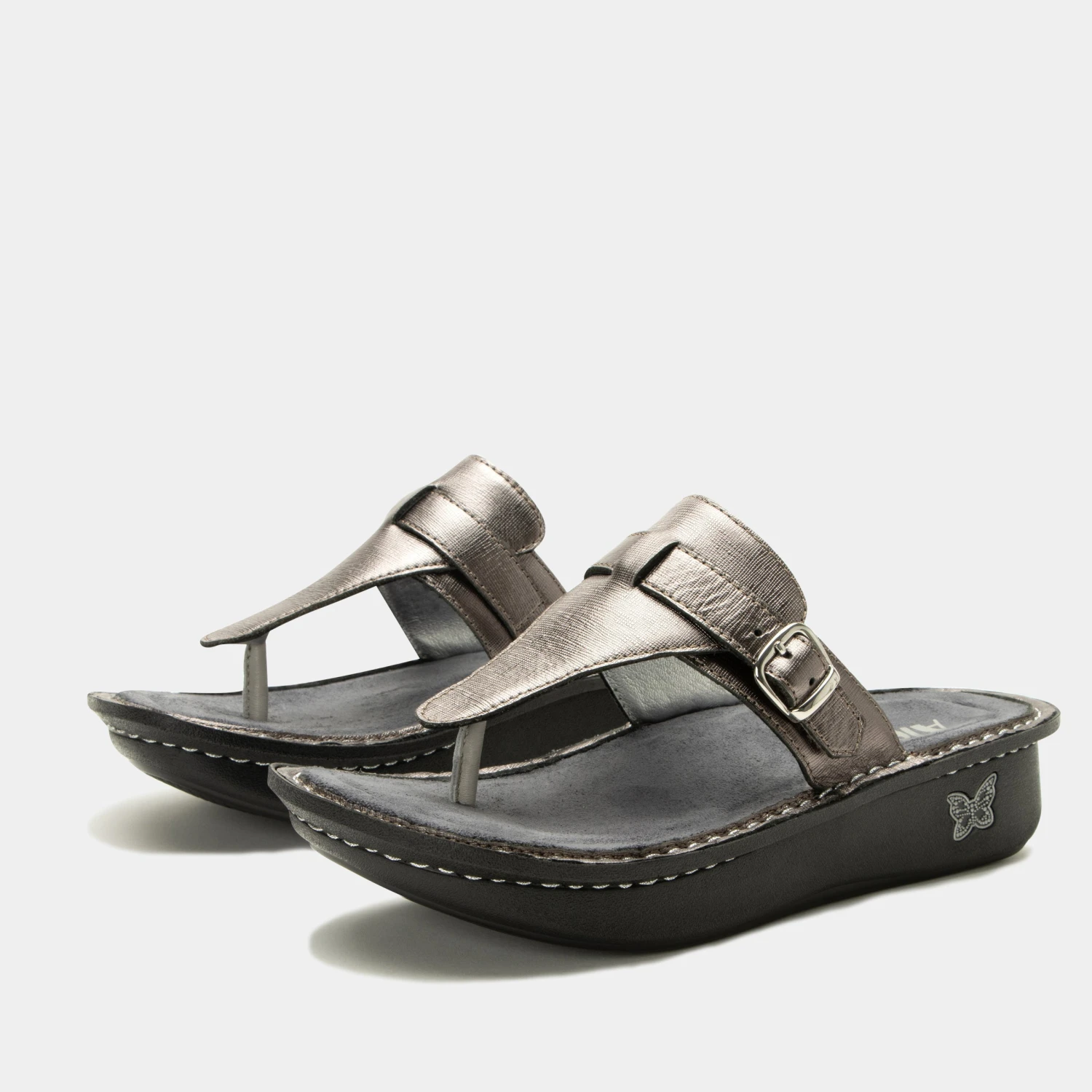 Kennedi Twinkle Pewter Sandal 3 Kennedi Twinkle Pewter Sandal