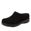 Shoes Kyah Black Suede Shoe -Alegria Shoes Shop KYA 7632 S1