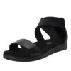 Lucia Black Sandal 2 Lucia Black Sandal -Alegria Shoes Shop LUC 601 S1