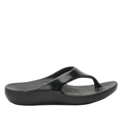 Ode Black Gloss Sandal -Alegria Shoes Shop ODE 7441 S2