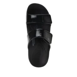 Orbyt Black Gloss Sandal -Alegria Shoes Shop ORB 7441 S4