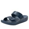 Orbyt Navy Gloss Sandal 2 Orbyt Navy Gloss Sandal -Alegria Shoes Shop ORB 7448 S1