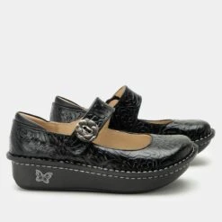 Shoes Paloma Black Embossed Rose Mary Jane 10 Shoes Paloma Black Embossed Rose Mary Jane -Alegria Shoes Shop PAL 531 S2 044cd761 ccc5 40b5 8e25 01d7cbe8f27d