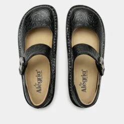 Shoes Paloma Black Embossed Rose Mary Jane 12 Shoes Paloma Black Embossed Rose Mary Jane -Alegria Shoes Shop PAL 531 S4 6a6de6a5 940a 4012 8ec0 6f519c0553f1