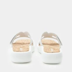 Portia All White Sandal -Alegria Shoes Shop PTA 6441 S3