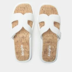 Portia All White Sandal -Alegria Shoes Shop PTA 6441 S4