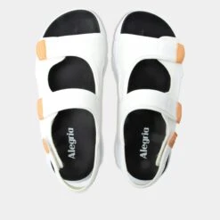 Sandie White Sandal -Alegria Shoes Shop SDI 6207 S4