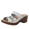 Sierra Delicut White Sandal -Alegria Shoes Shop SIE 7408 S1