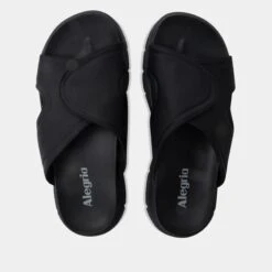 Sunie Black Sandal -Alegria Shoes Shop SUN 6205 S4