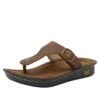 Vella Oiled Brown Sandal -Alegria Shoes Shop VEL 7412 S1