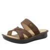 Victoriah Oiled Brown Sandal -Alegria Shoes Shop VIC 7412 S1