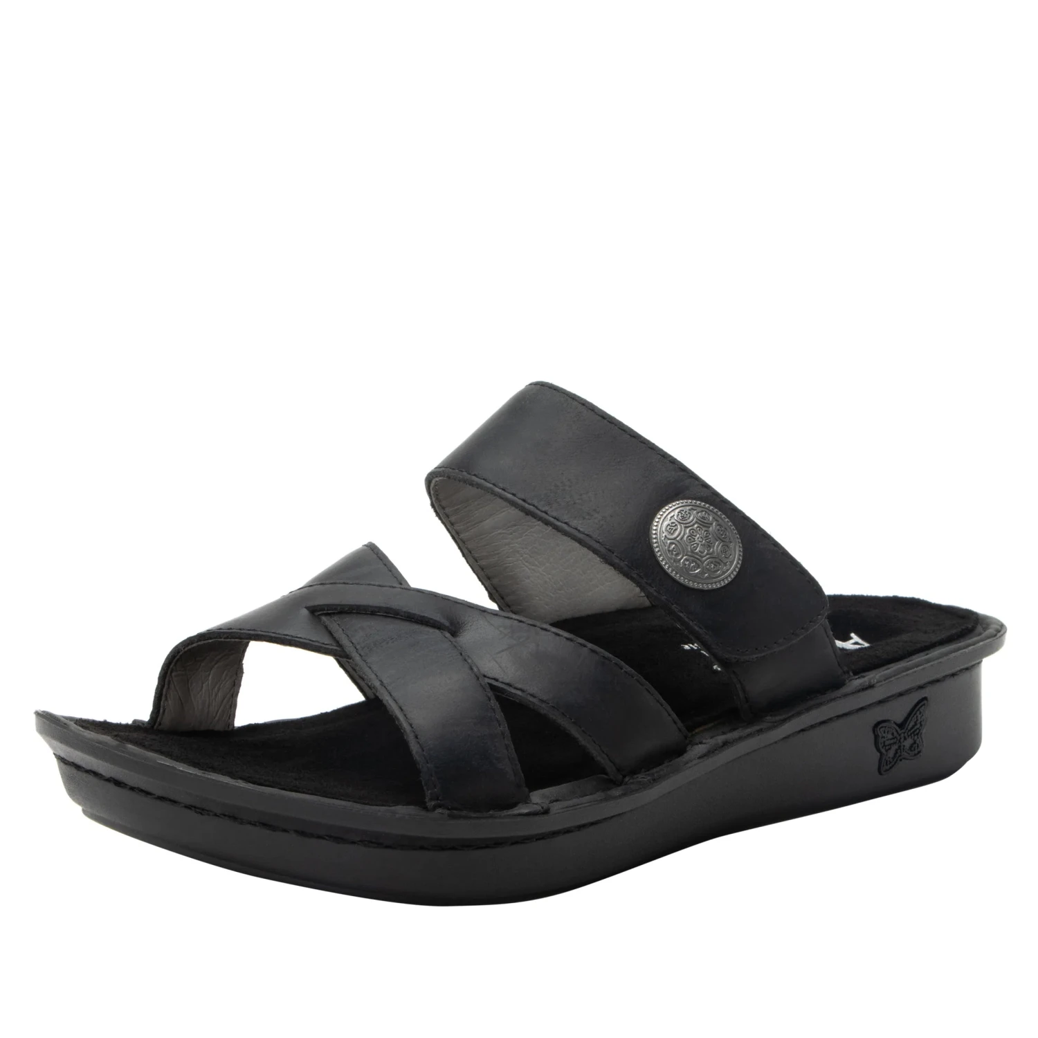 Victoriah Oiled Black Sandal 3 Victoriah Oiled Black Sandal