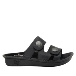Violette Oiled Black Sandal -Alegria Shoes Shop VIO 7414 S2