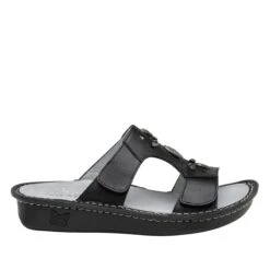 Vanna Black Sandal 10 Vanna Black Sandal -Alegria Shoes Shop VNN 601 S2